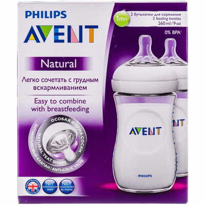 Бутылочка для кормления Avent Natural 260 мл 2 шт.