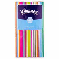 Хустинки паперові Kleenex Original білі 10 упаковок по 10 шт.