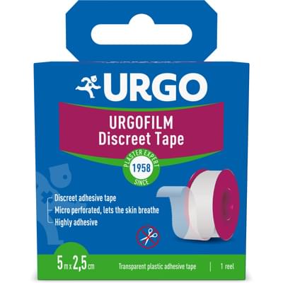Пластир медичний Urgofilm прозорий 5 м х 2,5 см 1 шт.