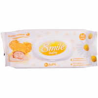 Серветки вологі дитячі Smile Baby з екстрактом ромашки та алое 60 шт.