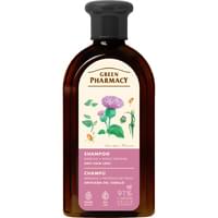 Шампунь Зеленая Аптека Лопух большой и протеины пшеницы против выпадения волос 350 мл