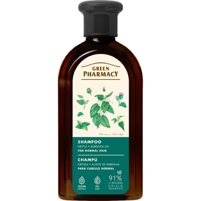 Шампунь Зеленая Аптека Крапива двудомная и репейное масло для нормальных волос 350 мл