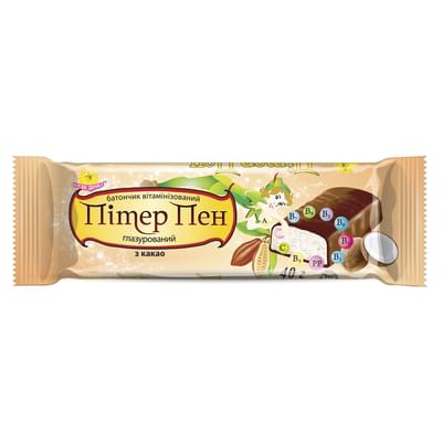 Батончик глазированный Питер Пэн Какао 40 г