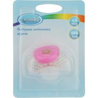 Пустышка силиконовая Lindo 401 круглая с мягкими краями с 6-ти месяцев