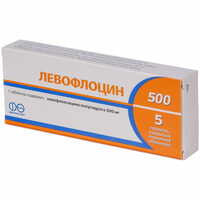 Левофлоцин таблетки по 500 мг №5 (блистер)