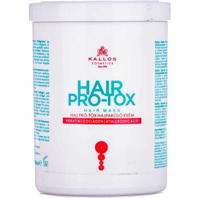 Крем-маска для волос Kallos Hair Pro-tox с кератином, коллагеном и гиалуроновой кислотой 1000 мл