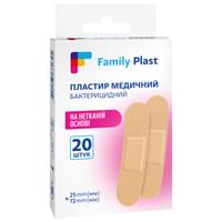 Купити Пластир бактерицидний Family Plast на нетканій основі 25 мм х 72 мм 20 шт. Пластир бактерицидний Family Plast на нетканій основі 25 мм х 72 мм 20 шт.