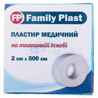 Пластырь медицинский Family Plast на тканевой основе 2 см х 500 см 1 шт.