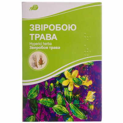 Звіробою трава Лубнифарм по 75 г (коробка з внутр. пакетом)
