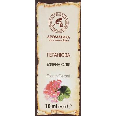 Масло эфирное Ароматика Гераниевое 10 мл