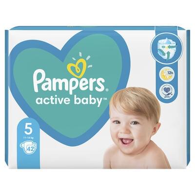 Подгузники Pampers Active Baby размер 5, 11-16 кг, 42 шт.