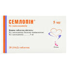 Семлопин таблетки по 5 мг №28 (2 блистера х 14 таблеток)