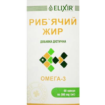 Риб`ячий жир Еліксир капсули по 300 мг №60 (флакон)
