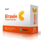 Витамин С Интерхим со вкусом апельсина таблетки жев. по 500 мг №24 (3 блистера х 8 таблеток)