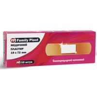 Купить Пластырь бактерицидый Family Plast на нетканой основе 19 мм х 72 мм 10 шт. Пластырь бактерицидый Family Plast на нетканой основе 19 мм х 72 мм 10 шт.
