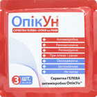 Салфетка гелевая Опикун антимикробная при ожогах и ранах 10 см x 10 см 3 шт.