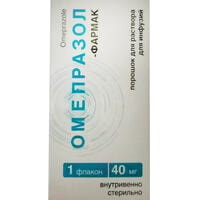 Омепразол-Фармак порошок д/інф. по 40 мг (флакон)