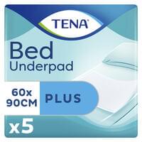 Пелюшки гігієнічні поглинаючі Tena Bed Plus 60 см х 90 см 5 шт.