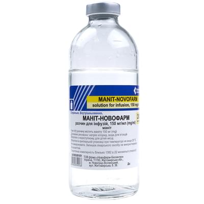 Маніт-Новофарм розчин д/інф. 150 мг/мл по 200 мл (пляшка)