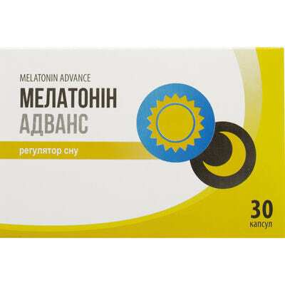 Мелатонін Адванс капсули №30 (3 блістери х 10 капсул)