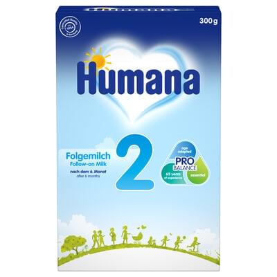 Суміш суха молочна Humana 2 з пребіотиком від 6 до 12 місяців 300 г NEW