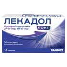 Лекадол Лонг таблетки 200 мг / 500 мг №10 (блістер)