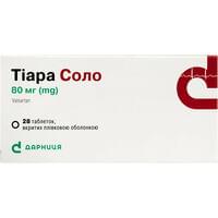 Тиара Соло таблетки по 80 мг №28 (2 блистера х 14 таблеток)