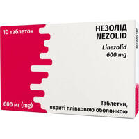 Незолид таблетки по 600 мг №10 (блистер)
