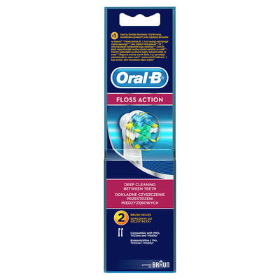 Насадка для электрической зубной щетки Oral-B Floss Action EB25RB 2 шт.