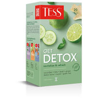 Чай зеленый Tess Get Detox в фильтр-пакетах по 1,5 г 20 шт.