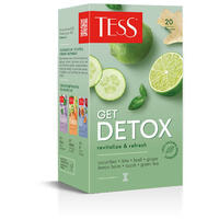 Чай зелений Tess Get Detox у фільтр-пакетах по 1,5 г 20 шт.