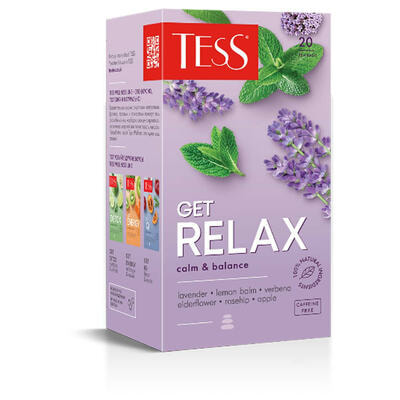 Чай трав'яний Tess Get Relax у фільтр-пакетах по 1,5 г 20 шт.