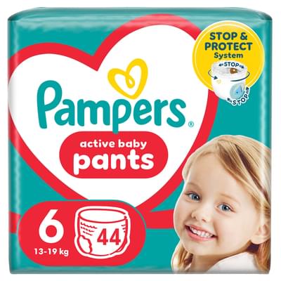 Підгузки-трусики Pampers Pants Giant розмір 6, 15+ кг, 44 шт.