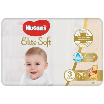 Подгузники Huggies Elite Soft размер 3, 5-9 кг, 72 шт.