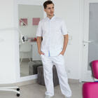 Купити Костюм медичний чоловічий Лондон розмір 52 біло-блакитний Костюм медичний чоловічий Лондон розмір 52 біло-блакитний