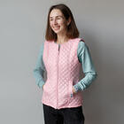 Жилетка медицинская женская Женева утепленная размер 44-46 светло-розовая