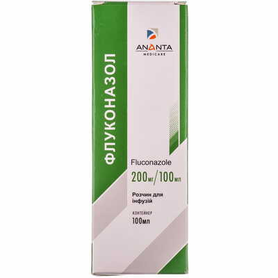 Флуконазол Євролайф Хелткеар розчин д/інф. 200 мг / 100 мл по 100 мл (контейнер)