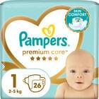 Подгузники Pampers Premium Care Newborn размер 1, 2-5 кг, 26 шт.