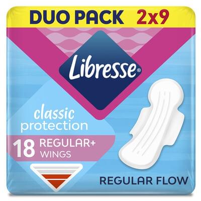 Прокладки гигиенические Libresse Classic Protection Regular+ 18 шт.