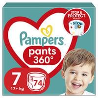 Подгузники-трусики Pampers Pants Giant Plus размер 7, 17+ кг, 74 шт.