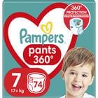 Подгузники-трусики Pampers Pants Giant Plus размер 7, 17+ кг, 74 шт.
