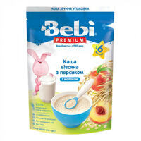 Каша молочна Kolinska Bebi Premium Вівсяна з персиком з 5-ти місяців 200 г (пакет)