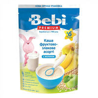 Каша молочна Kolinska Bebi Premium Фруктово-злакове асорті 200 г (пакет)
