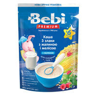 Каша молочна Kolinska Bebi Premium Для солодких снів 3 злаки з малиною, мелісою з 6-ти місяців 200 г (пакет)