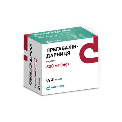 Прегабалин-Дарница капсулы по 300 мг №21 (3 блистера х 7 капсул)