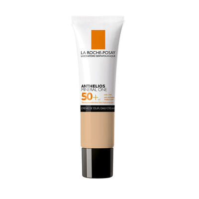 Крем для лица солнцезащитный La Roche-Posay Anthelios Mineral One SPF 50+ увлажняющий с тонирующим эффектом тон 02 30 мл