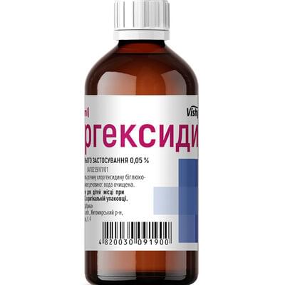 Хлоргексидин Дкп Фармацевтическая Фабрика розчин д/зовніш. заст. 0,05% по 200 мл (флакон)