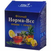 Фиточай Fitoproduct Норма-Вес №4 с ананасом и лимоном по 1,5 г №20 (фильтр-пакеты)
