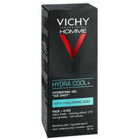 Гель для лица и контура глаз Vichy Homme Hydra Cool+ увлажняющий охлаждающий для мужчин 50 мл