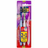 Зубная щетка Colgate Zigzag plus средней жесткости 2 + 1 шт.